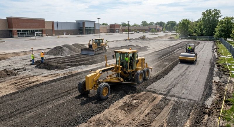 Parking Lot Gravel Repair in Katy, TX